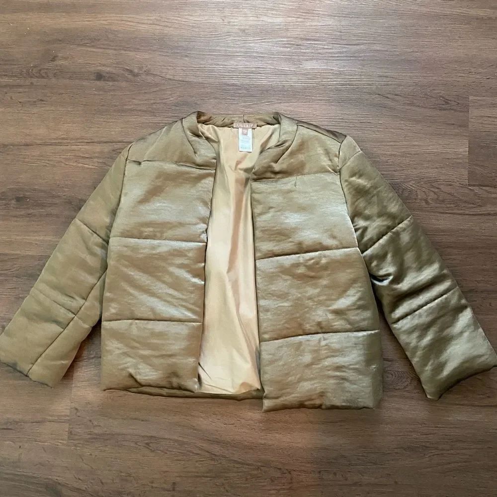 LILLA P Sage Green Puffer Coat